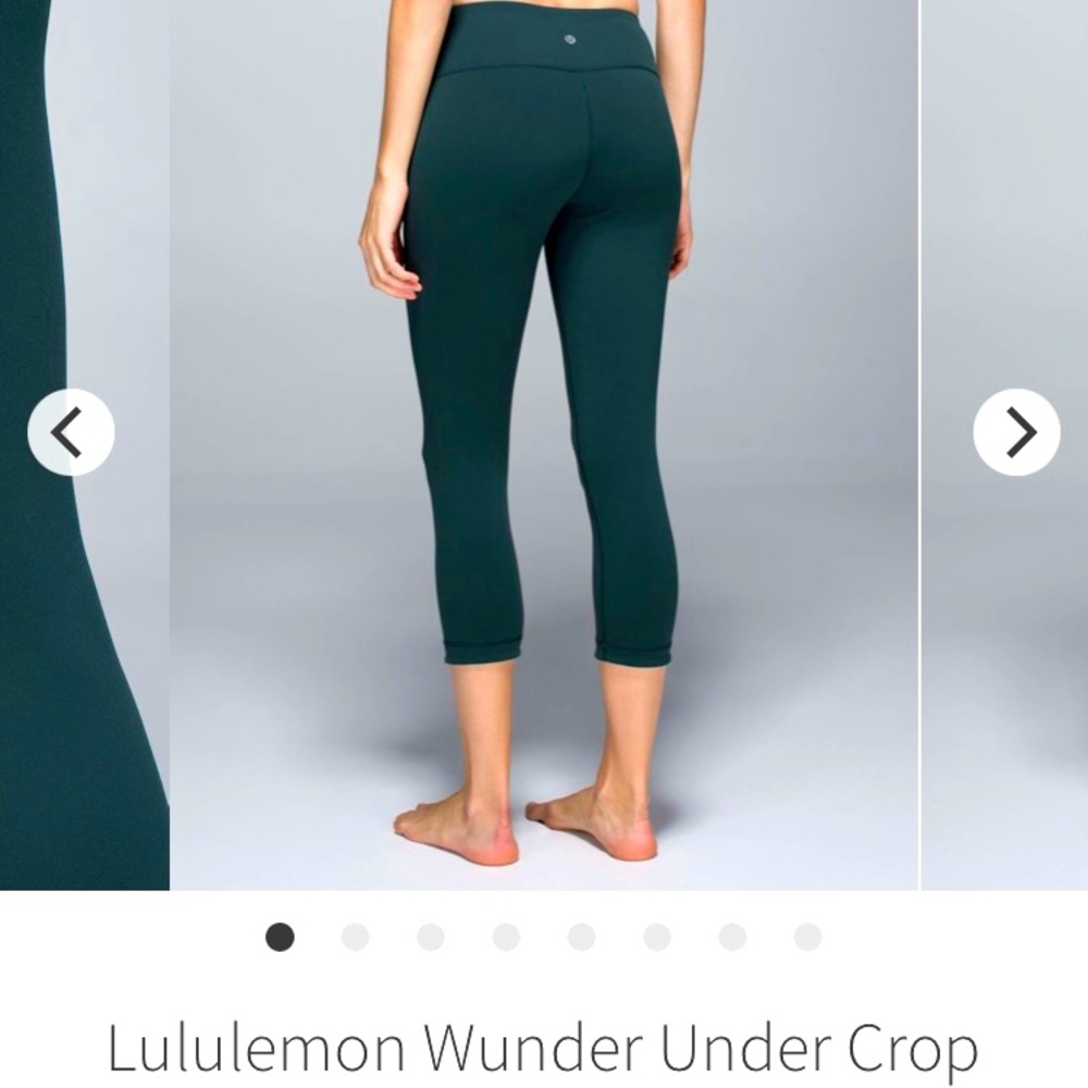Lululemon reversible Wunder Under Cropped Leggings